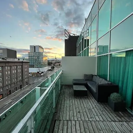 Rooftop Terrace In The Center Of Tallinn